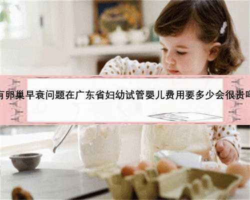 有卵巢早衰问题在广东省妇幼试管婴儿费用要多少会很贵吗